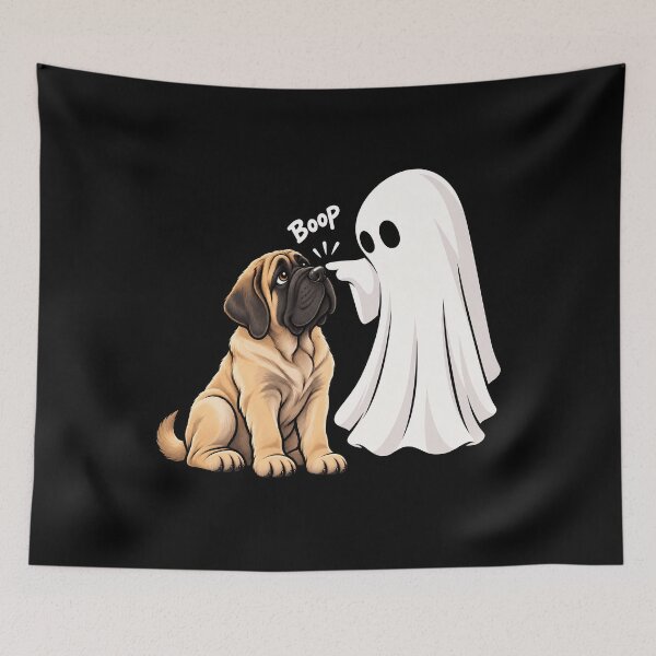 Item preview, Funny Ghost English Mastiff Dog Boop Halloween Design Mom Dad designed and sold by rafaeltto.