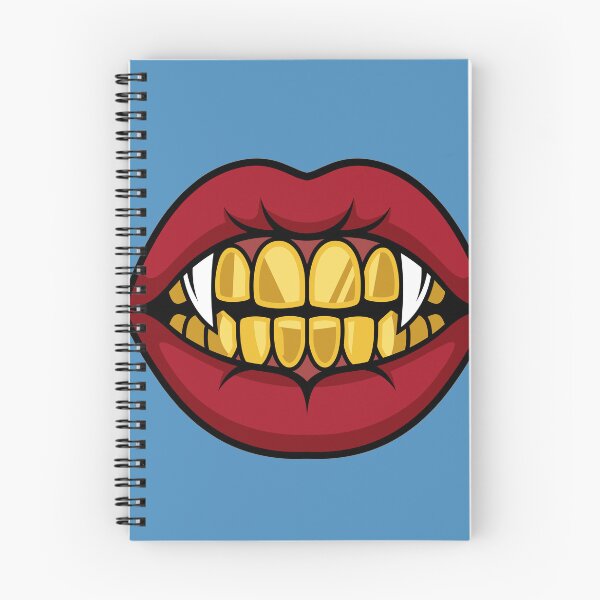 Item preview, Vampire Lips Gold Grillz Design designed and sold by Ranpict.