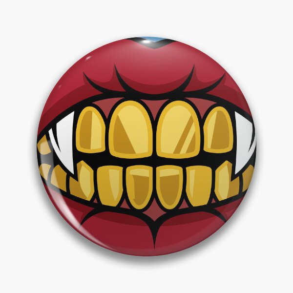 Item preview, Vampire Lips Gold Grillz Design designed and sold by Ranpict.
