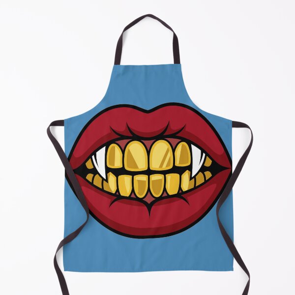 Item preview, Vampire Lips Gold Grillz Design designed and sold by Ranpict.