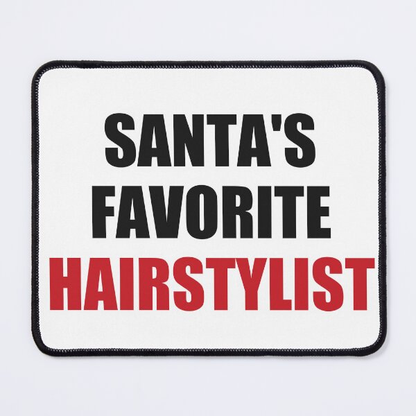 Item preview, Santas Favorite Hairstylist Christmas Shirt designed and sold by Alphakenon.