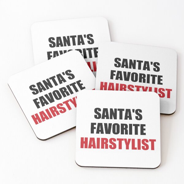 Item preview, Santas Favorite Hairstylist Christmas Shirt designed and sold by Alphakenon.