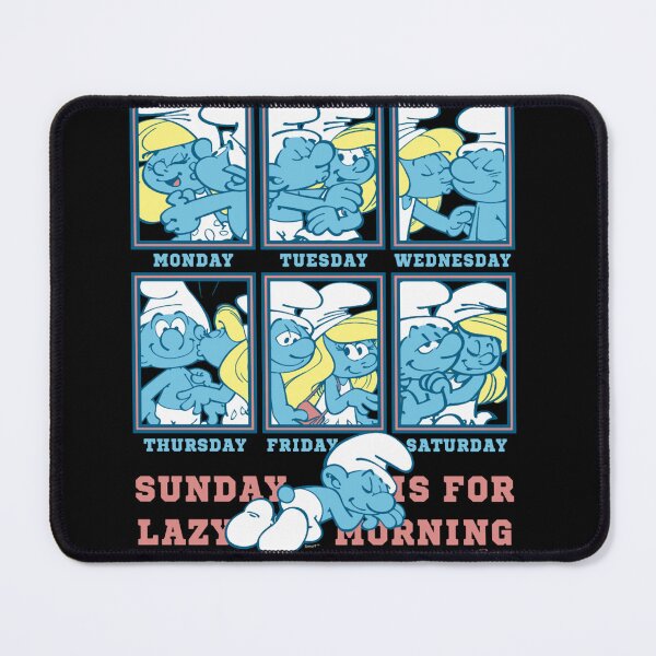 Item preview, The Smurfs Valentine's Day Love All Week But Lazy Sunday Essential designed and sold by circliqueart.