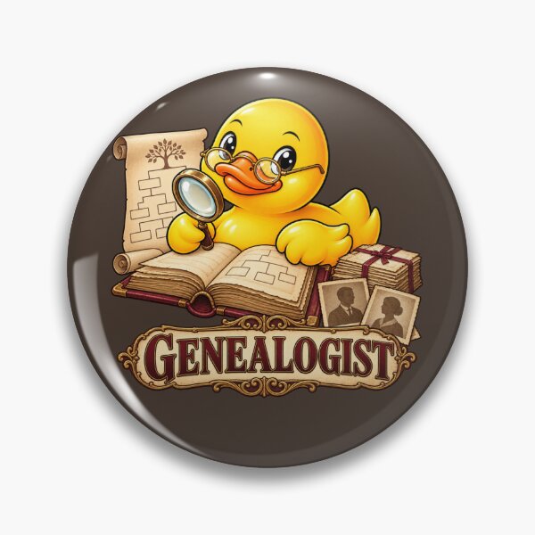 Item preview, Genealogist Rubber Duck Family History Character designed and sold by BROHLine Studio.