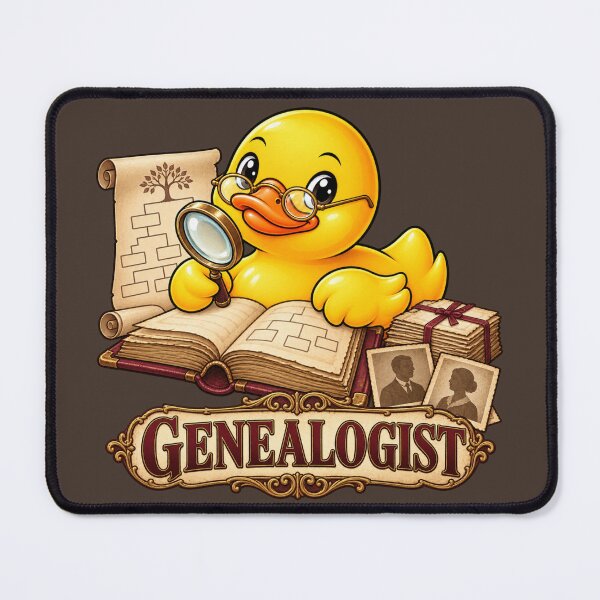 Item preview, Genealogist Rubber Duck Family History Character designed and sold by BROHLine Studio.