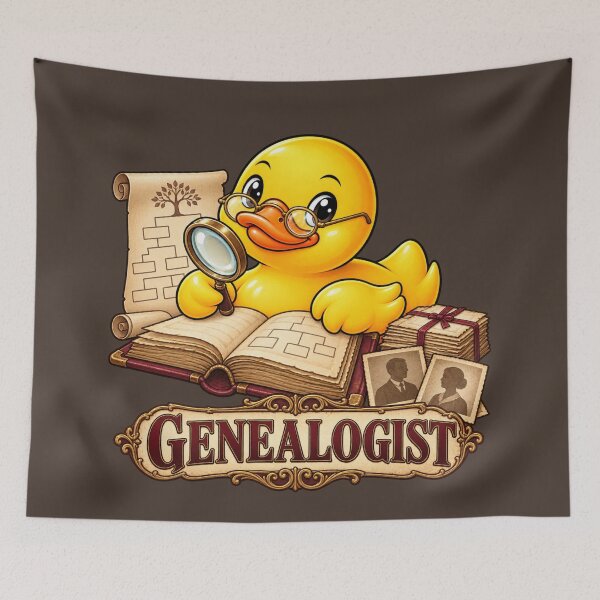 Item preview, Genealogist Rubber Duck Family History Character designed and sold by BROHLine Studio.
