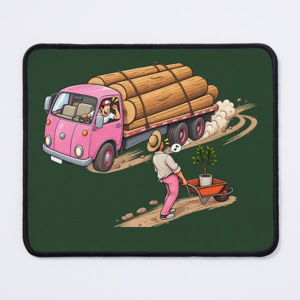 Item preview, Plant Trees, Save Forests – Funny Environmental Cartoon – Deforestation Awareness designed and sold by waikibi ⭐⭐⭐⭐.