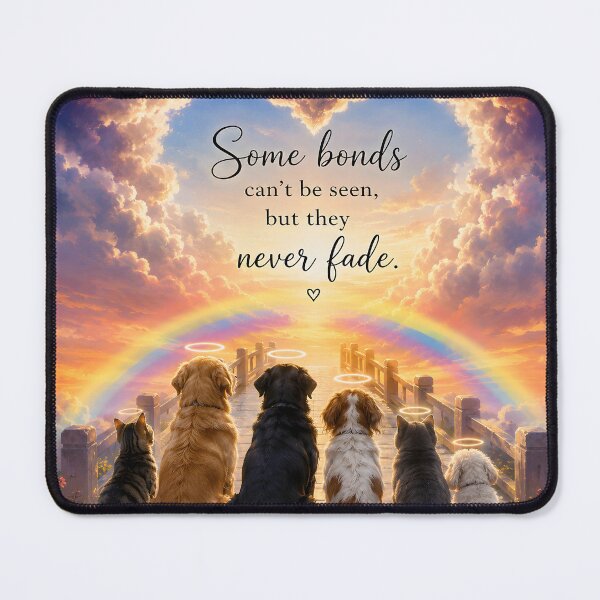 Item preview, Some Bonds Never Fade Rainbow Bridge Pet Memorial designed and sold by Sybille-Yates.