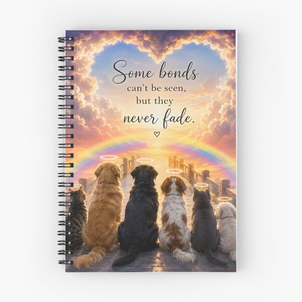 Item preview, Some Bonds Never Fade Rainbow Bridge Pet Memorial designed and sold by Sybille-Yates.