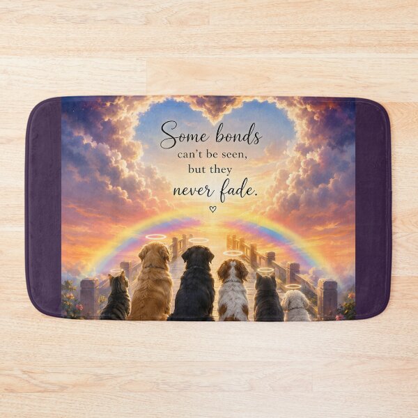 Item preview, Some Bonds Never Fade Rainbow Bridge Pet Memorial designed and sold by Sybille-Yates.