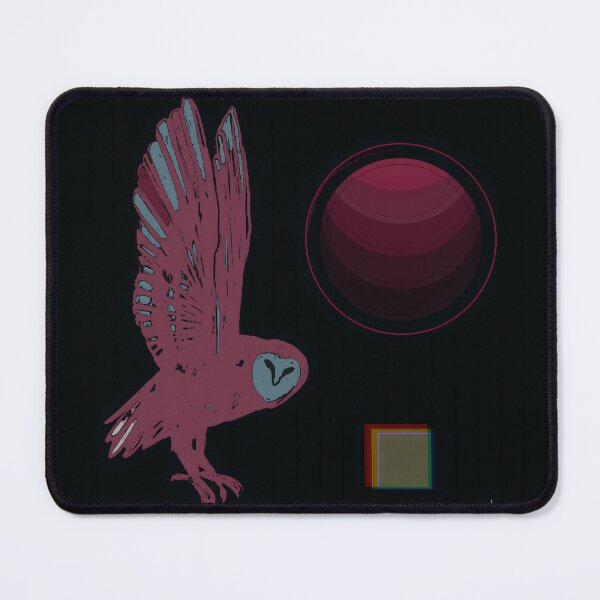 Item preview, Glitch Owl — Crimson Orbit No. 01 designed and sold by MikZviagin.