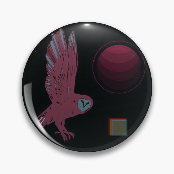 Item preview, Glitch Owl — Crimson Orbit No. 01 designed and sold by MikZviagin.
