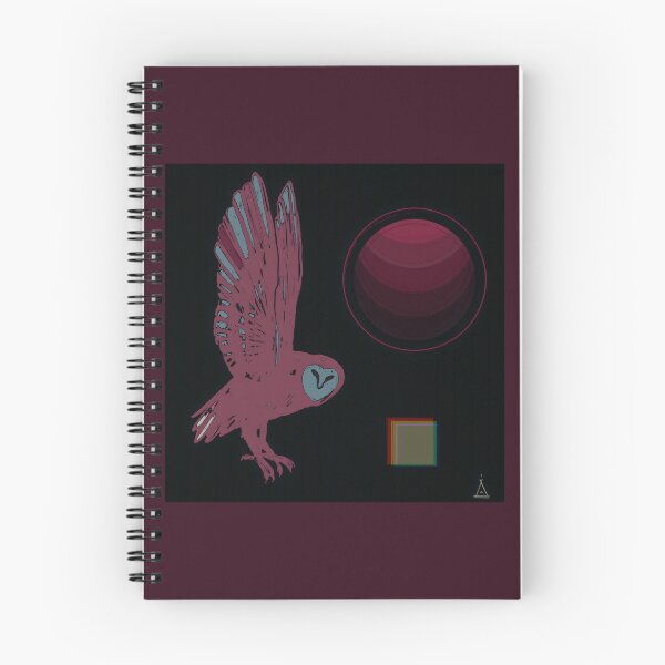Item preview, Glitch Owl — Crimson Orbit No. 01 designed and sold by MikZviagin.