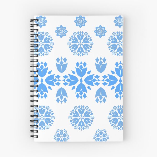 Item preview, Elegant Blue Floral Ornament Seamless Pattern with Decorative Motifs designed and sold by Ei-Ei.