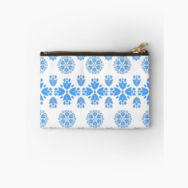 Item preview, Elegant Blue Floral Ornament Seamless Pattern with Decorative Motifs designed and sold by Ei-Ei.