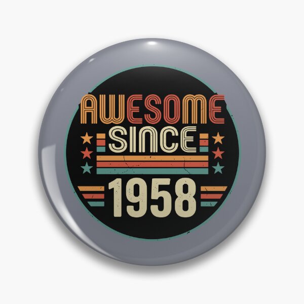 Item preview, Awesome Since 1958 Birthday Born In 1958 Vintage Retro designed and sold by SofiBlair.