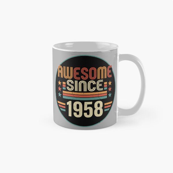 Item preview, Awesome Since 1958 Birthday Born In 1958 Vintage Retro designed and sold by SofiBlair.