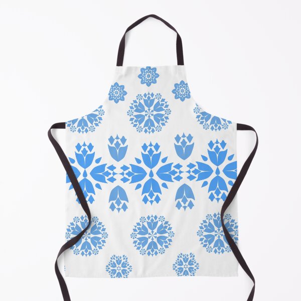 Item preview, Elegant Blue Floral Ornament Seamless Pattern with Decorative Motifs designed and sold by Ei-Ei.