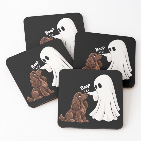 Item preview, Funny Ghost Field Spaniel Dog Boop Halloween Design Mom Dad designed and sold by rafaeltto.