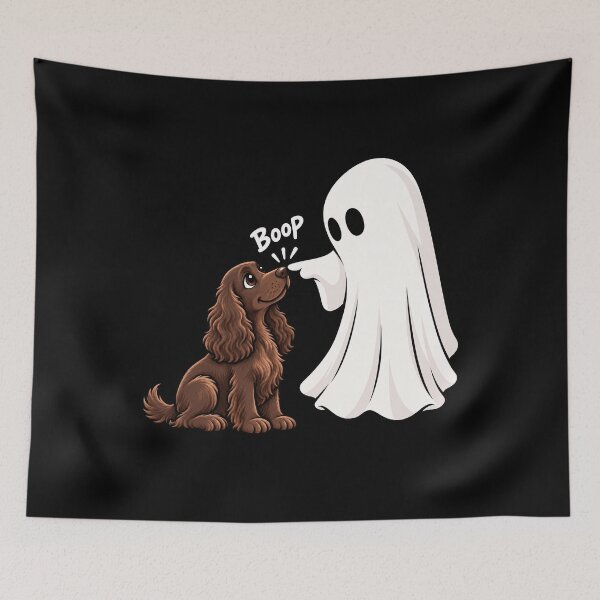 Item preview, Funny Ghost Field Spaniel Dog Boop Halloween Design Mom Dad designed and sold by rafaeltto.