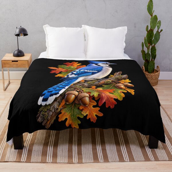 Item preview, Blue Jay Perched on Oak Branch designed and sold by RockitBaby.