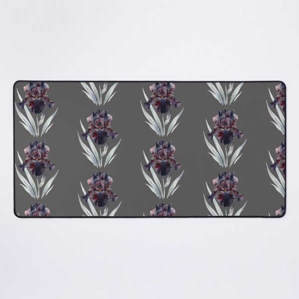 Item preview, Dark Purple Watercolor Iris Flower Botanical Art designed and sold by bvdesignart.