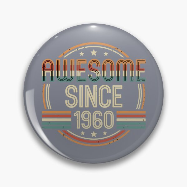 Item preview, Awesome Since 1960 Vintage Birthday Idea For Men Women designed and sold by SofiBlair.