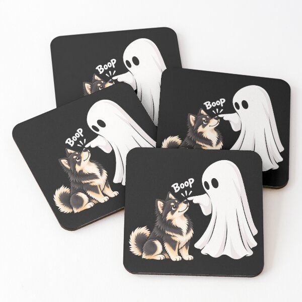 Item preview, Funny Ghost Finnish Lapphund Dog Boop Halloween Design Mom Dad designed and sold by rafaeltto.