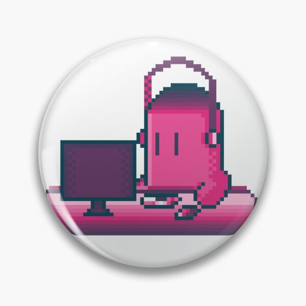 Item preview, Gamer Ghost - Cute Computer PC Gaming Setup designed and sold by RetroRlx.