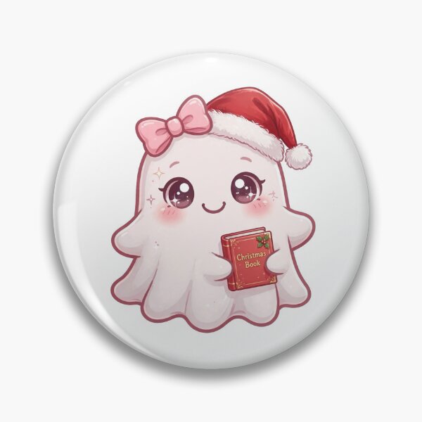 Item preview, Cute Christmas pink ghost designed and sold by priyankajustine.