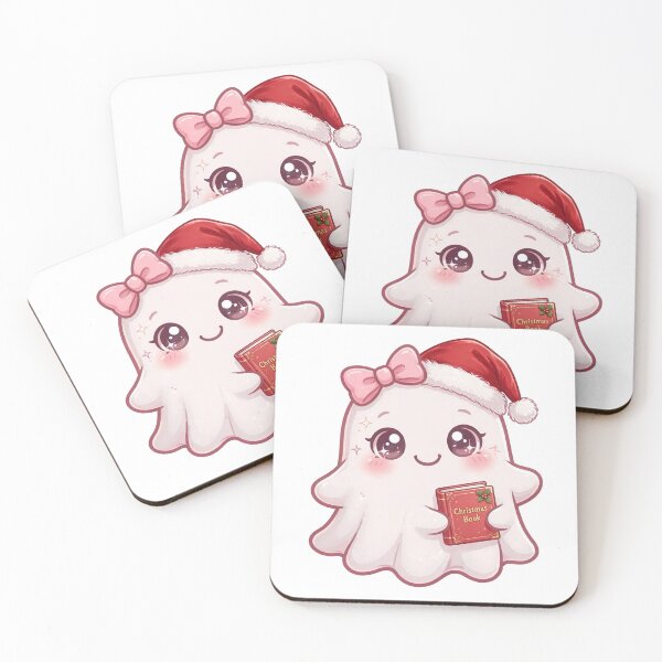 Item preview, Cute Christmas pink ghost designed and sold by priyankajustine.
