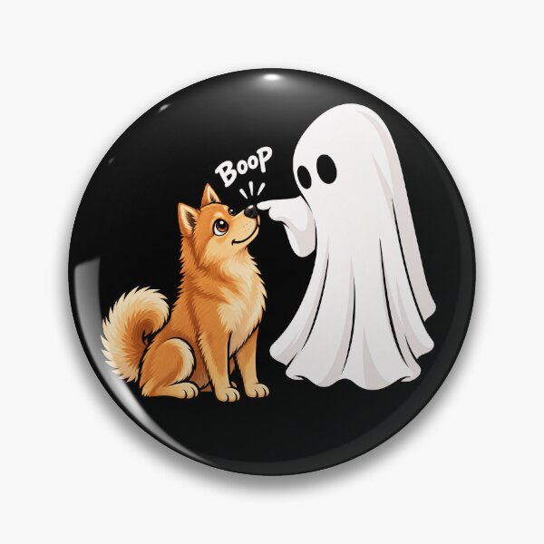 Item preview, Funny Ghost Finnish Spitz Dog Boop Halloween Design Mom Dad designed and sold by rafaeltto.