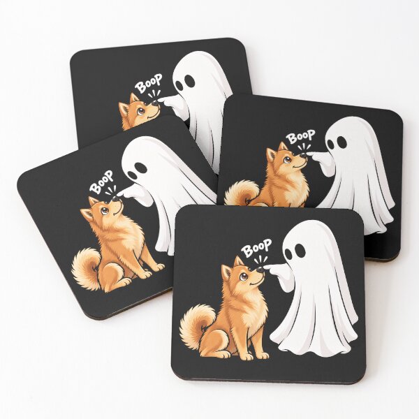 Item preview, Funny Ghost Finnish Spitz Dog Boop Halloween Design Mom Dad designed and sold by rafaeltto.