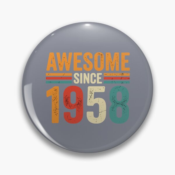 Item preview, Awesome Since 1958 Birthday 65th Birth Year Vintage designed and sold by SofiBlair.