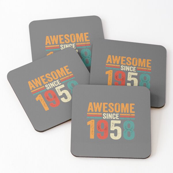 Item preview, Awesome Since 1958 Birthday 65th Birth Year Vintage designed and sold by SofiBlair.