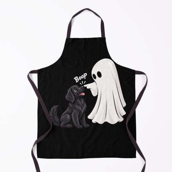 Item preview, Funny Ghost Flat-Coated Retriever Dog Boop Halloween Design Mom Dad designed and sold by rafaeltto.