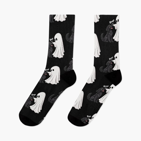 Item preview, Funny Ghost Flat-Coated Retriever Dog Boop Halloween Design Mom Dad designed and sold by rafaeltto.