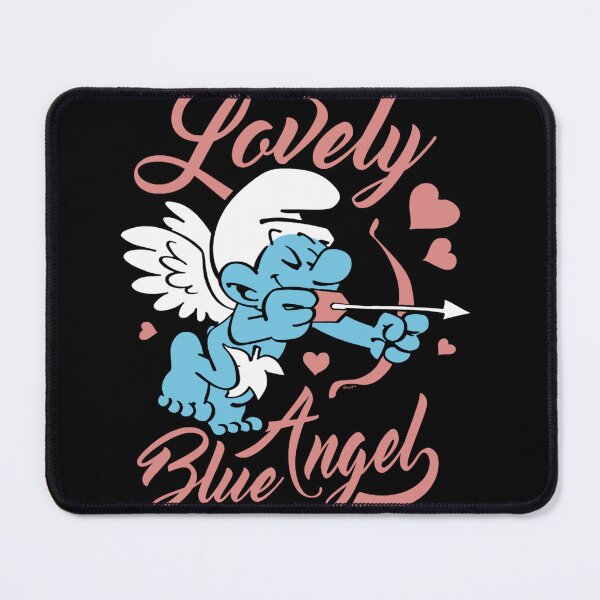 Item preview, The Smurfs Valentine's Day Lovely Blue Cute Angel Chest Logo Essential designed and sold by circliqueart.