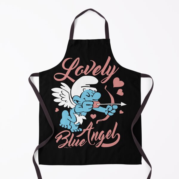 Item preview, The Smurfs Valentine's Day Lovely Blue Cute Angel Chest Logo Essential  designed and sold by circliqueart.