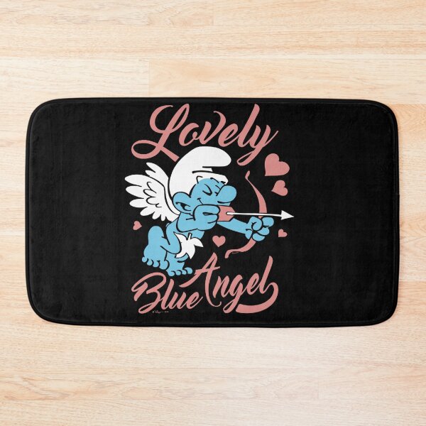 Item preview, The Smurfs Valentine's Day Lovely Blue Cute Angel Chest Logo Essential  designed and sold by circliqueart.