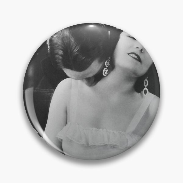 Item preview, The Kiss, 1920's romantic couple in love vintage flapper and philosopher black and white art deco photograph designed and sold by Astrid Arkhangelsky.