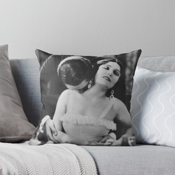 Item preview, The Kiss, 1920's romantic couple in love vintage flapper and philosopher black and white art deco photograph designed and sold by Astrid Arkhangelsky.