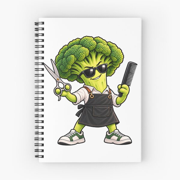 Item preview, Broccoli Barber – Funny Vegetable Hairdresser designed and sold by MoodMinistry.