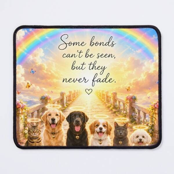 Item preview, Some Bonds Never Fade Rainbow Bridge Pet Memorial designed and sold by Sybille-Yates.