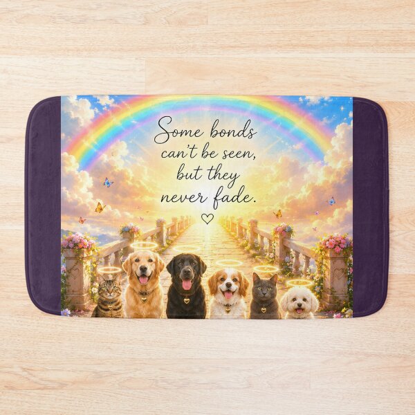 Item preview, Some Bonds Never Fade Rainbow Bridge Pet Memorial designed and sold by Sybille-Yates.