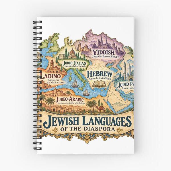 Item preview, Jewish Languages of the Diaspora — Yiddish, Ladino & Jewish Linguistic Heritage designed and sold by Past in Threads.