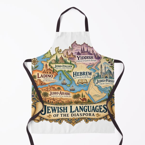 Item preview, Jewish Languages of the Diaspora — Yiddish, Ladino & Jewish Linguistic Heritage designed and sold by Past in Threads.