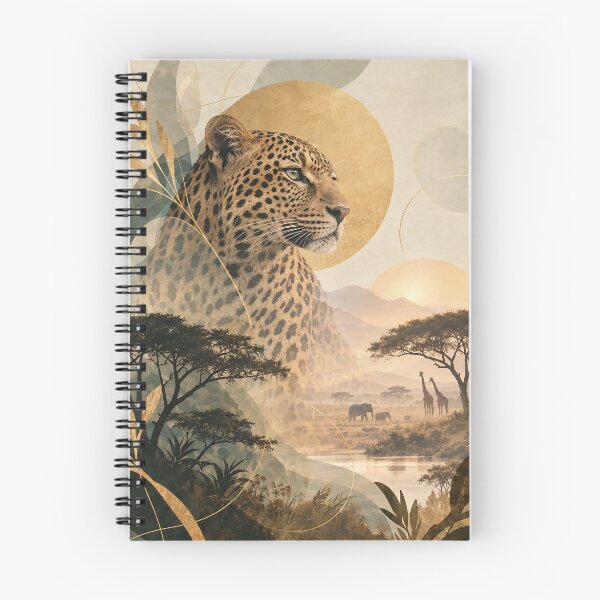 Item preview, Leopard Safari – Dreamy Wildlife Art Poster designed and sold by Jandedan.