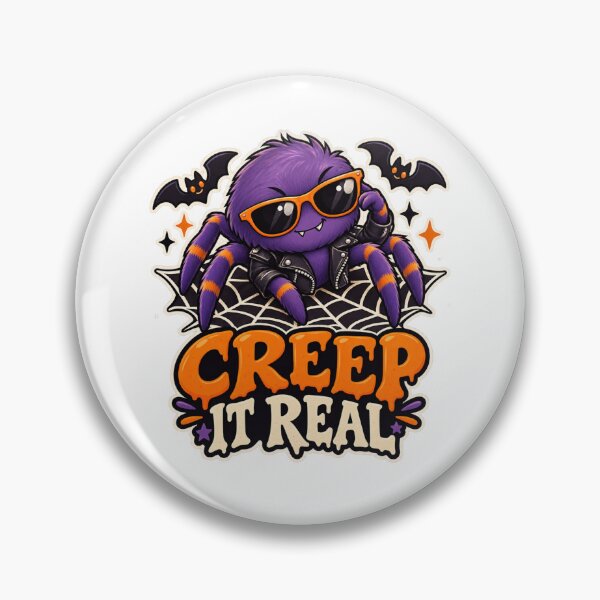 Item preview, Creep It Real Halloween Spider designed and sold by Pixanova.