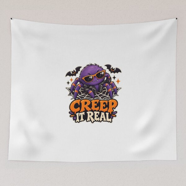 Item preview, Creep It Real Halloween Spider designed and sold by Pixanova.